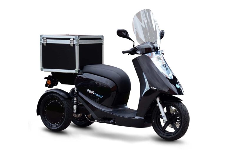 ECCity Model 3 Electric Motorcycle Black Delivery