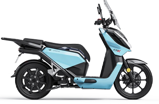 Vmoto CPx Explorer adventure electric scooter, side view