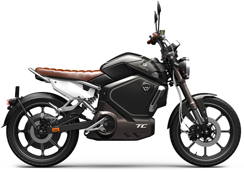 Vmoto TC electric motorcycle, side view