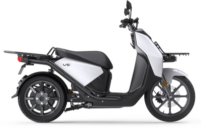 Vmoto VS1 electric delivery scooter, side view